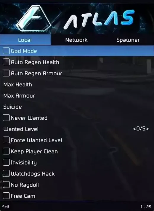 Atlas GTA Mod Menu - Image 3